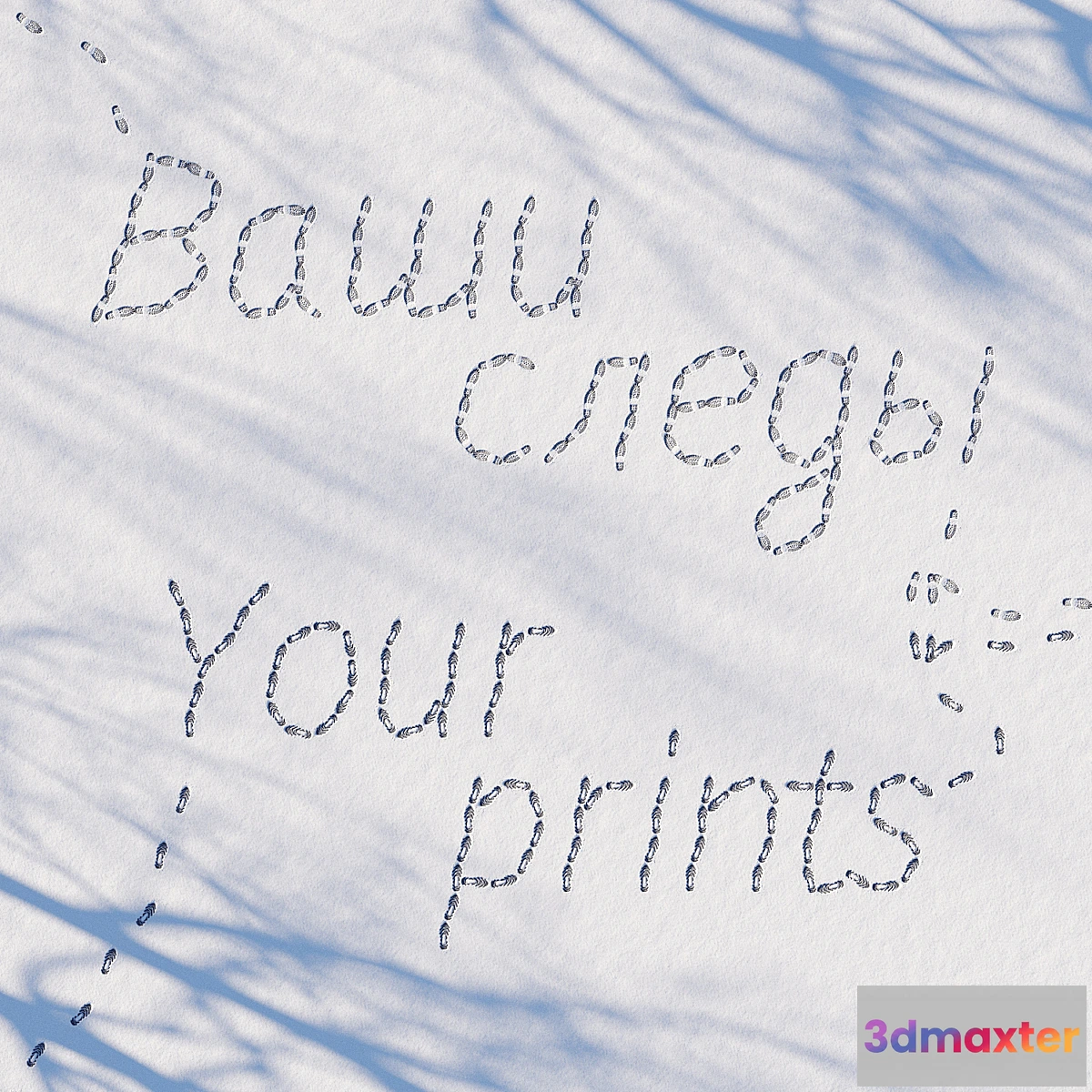 1308315 - Prints in the snow 3D Max