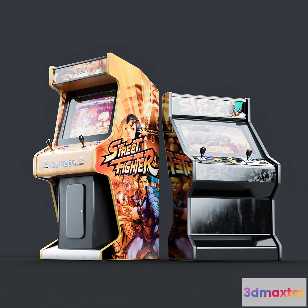 1310759 - Arcade machines StreetFighter and MetalSlug 3D Max
