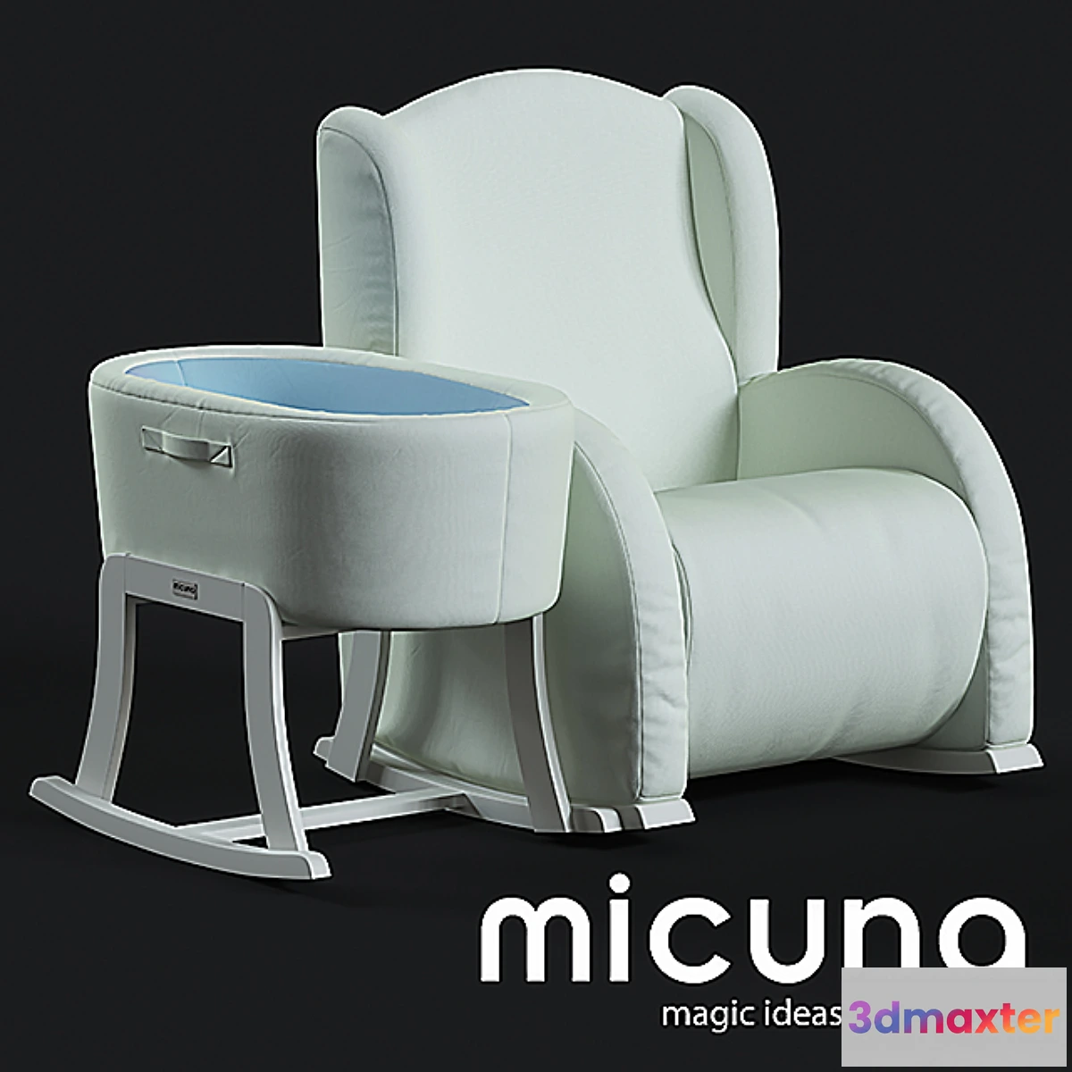 1311325 - Set Micuna Flor Armchair and cot 3D Max