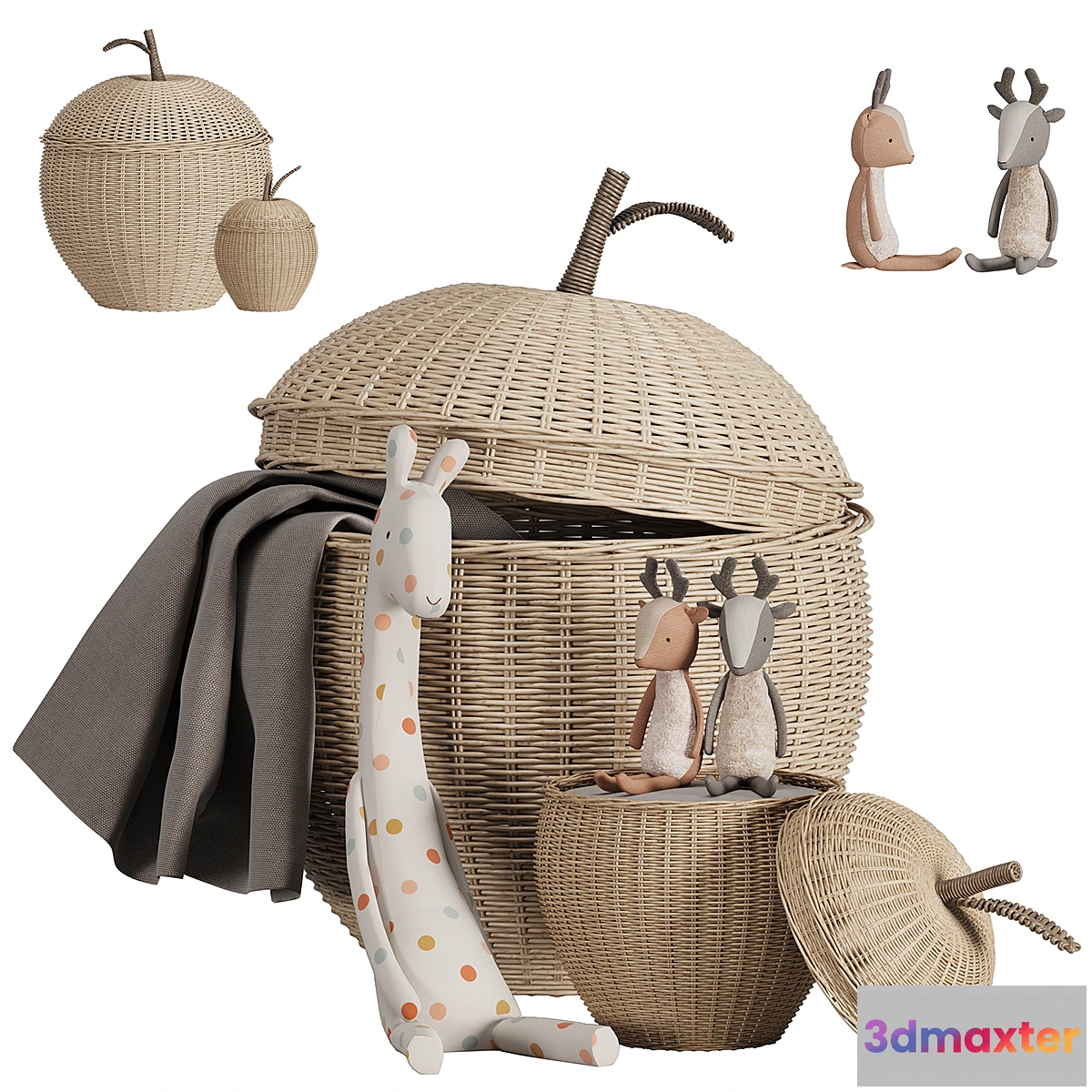 1314710 - ferm living apple basket 3D Max