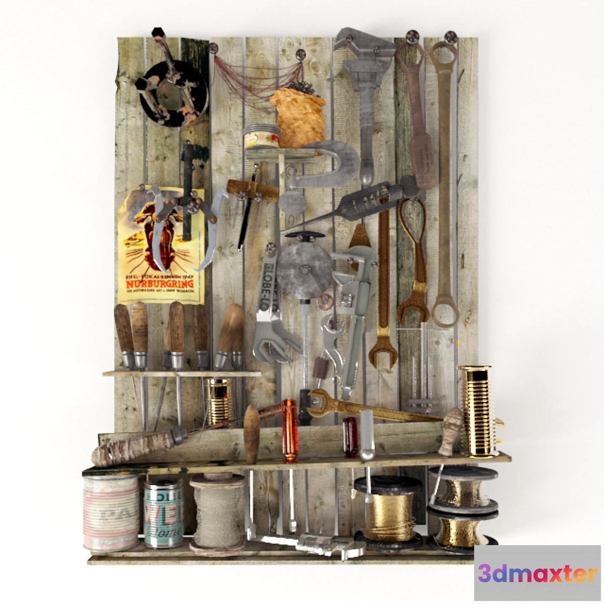 1314841 - Mechanical Garage Tools 3D Max