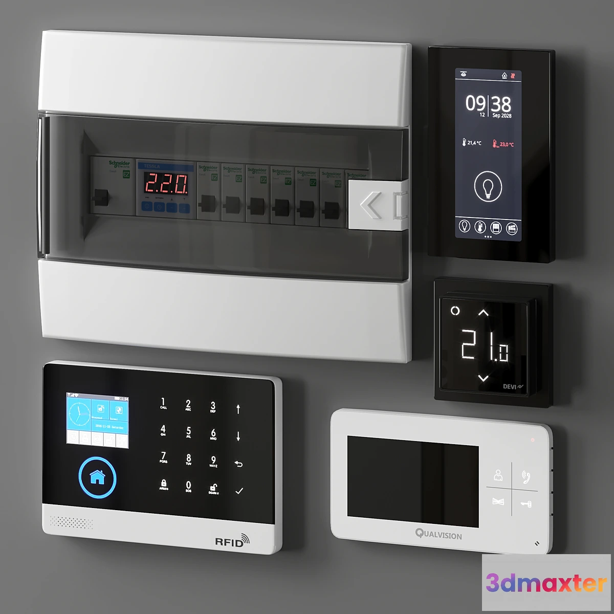 1316443 - A set of electrical equipment for corridor 2 3D Max