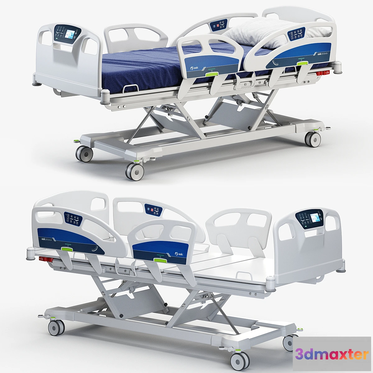 1316459 - Ooksnow Hospital Bed 3D Max