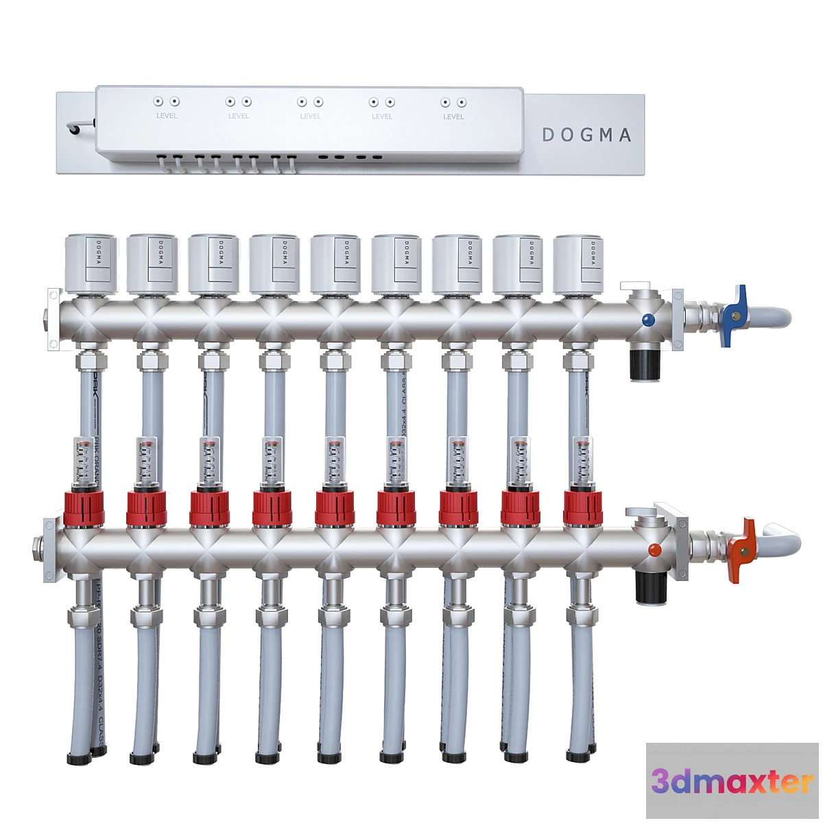 1316804 - Heating system smart home 3D Max