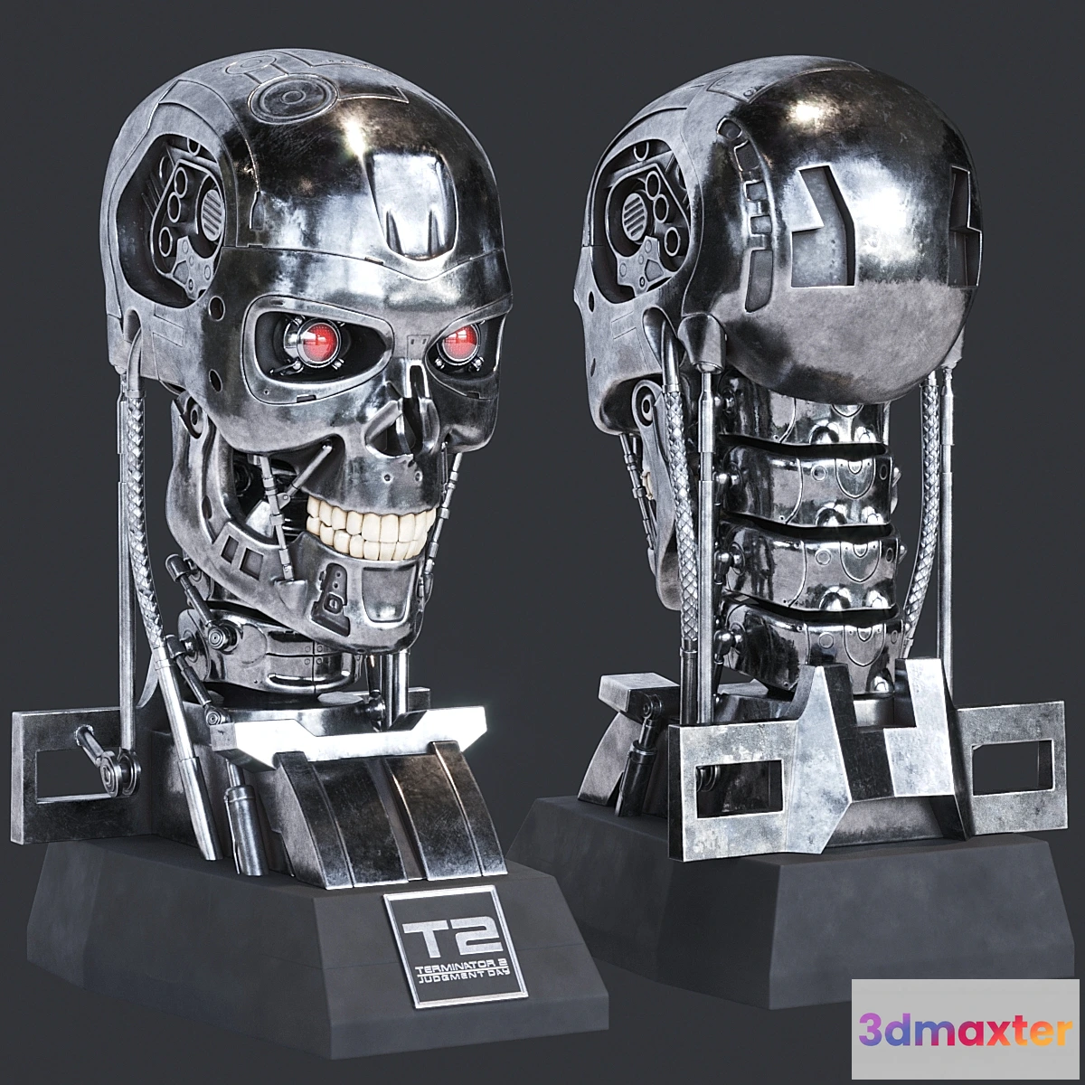 1317483 - Terminator 2 Bust 3D Max