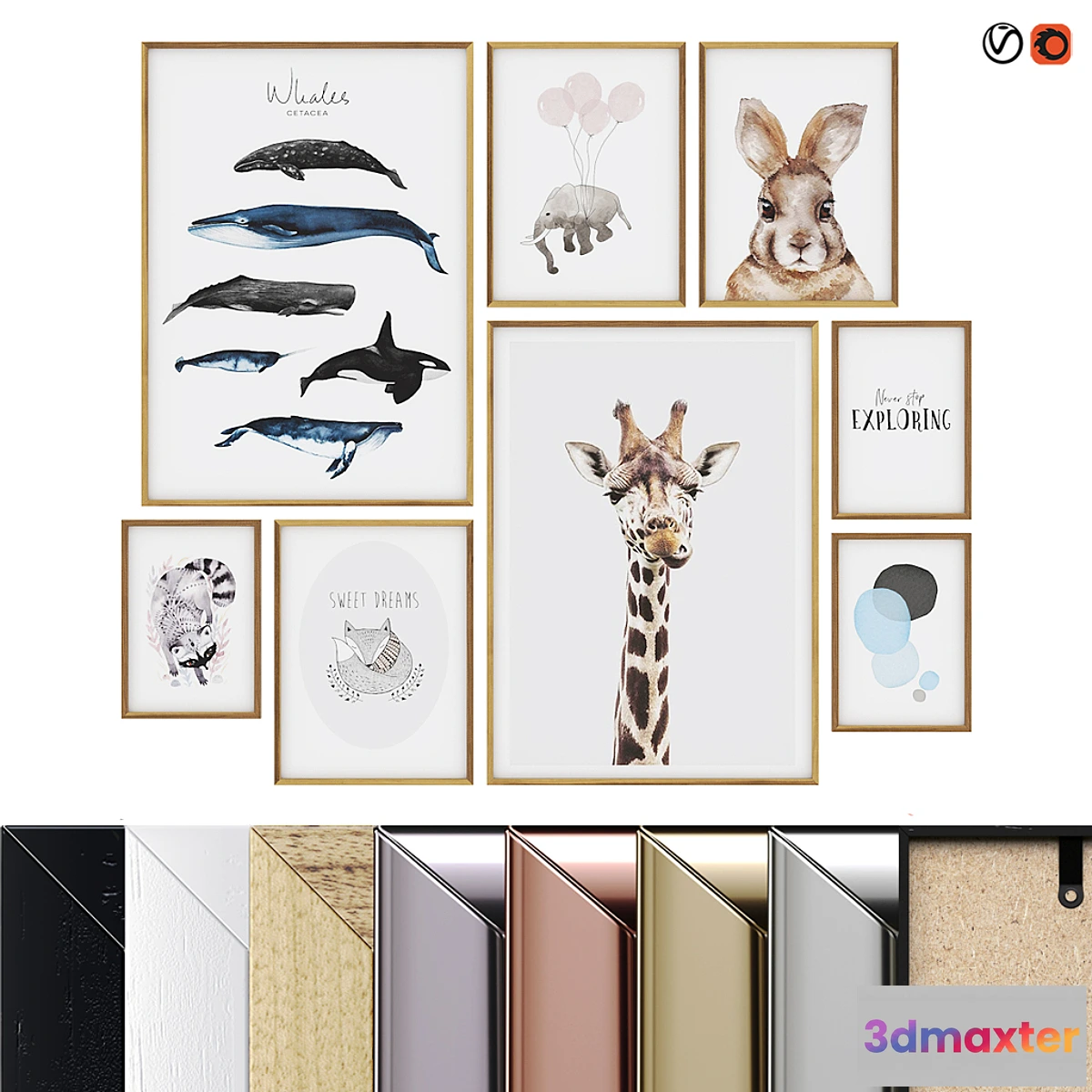 1318059 - Children’s paintings 3D Max