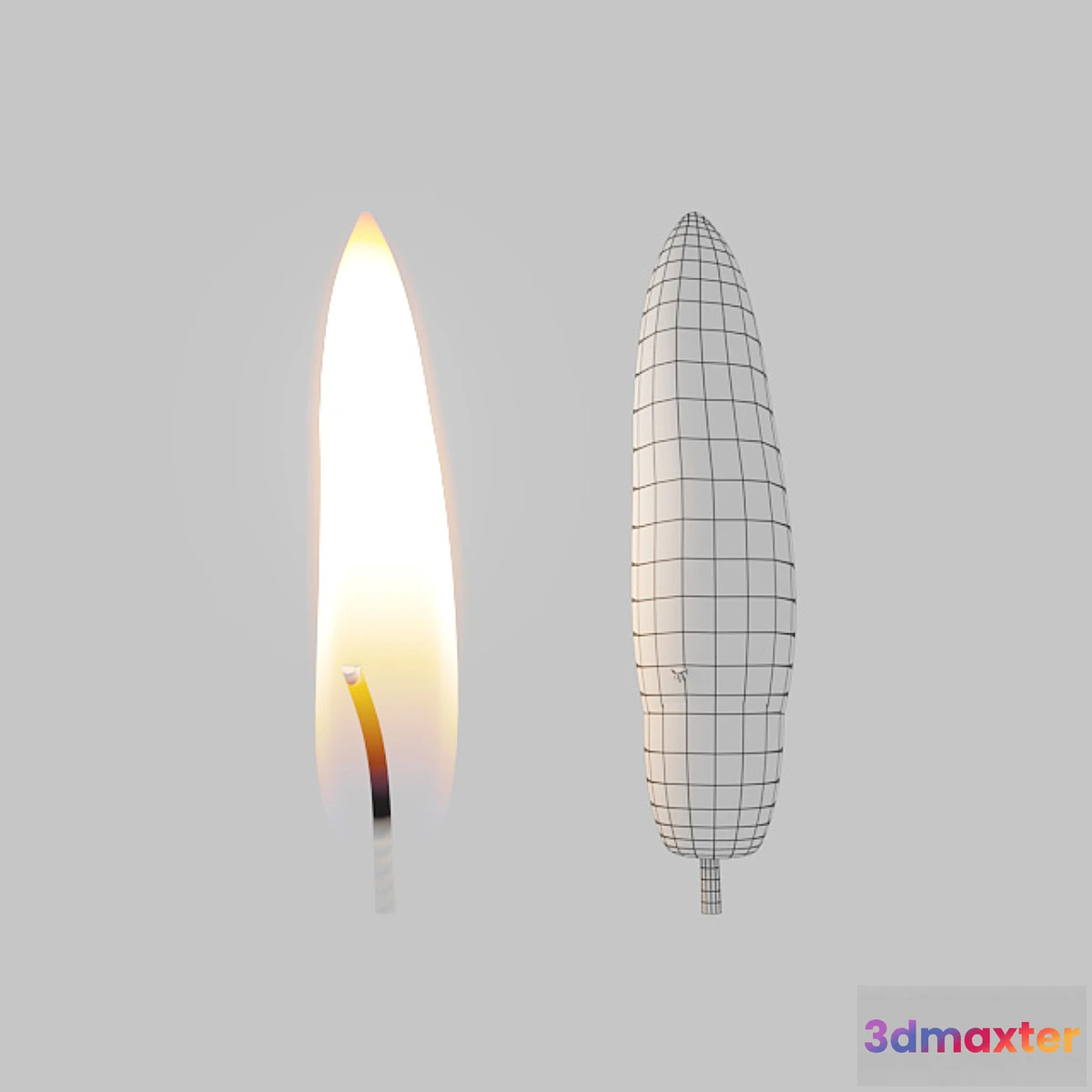 1318596 - Candle flame with animation 3D Max