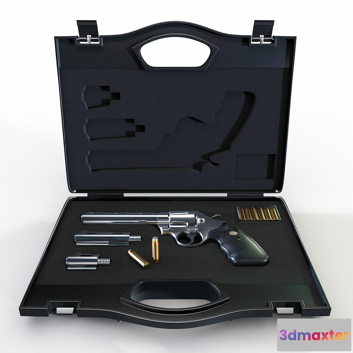 1325765 - Weapon case with revolver 3D Max