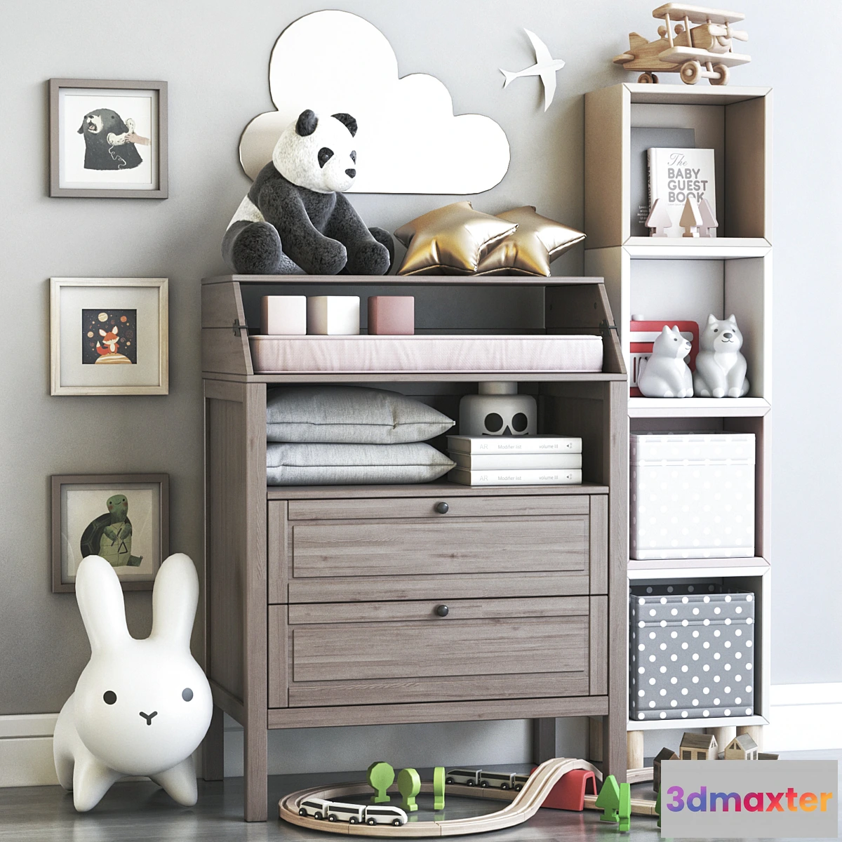 1325908 - Furniture and toys for childrens 3D Max