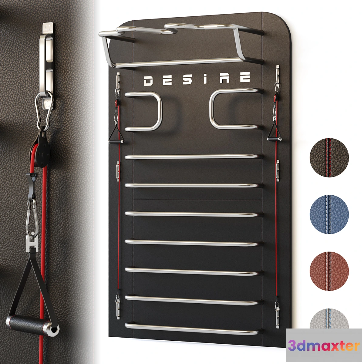 1326614 - Desire Prime Chrome Multifunctional Trainer - No.2 3D Max