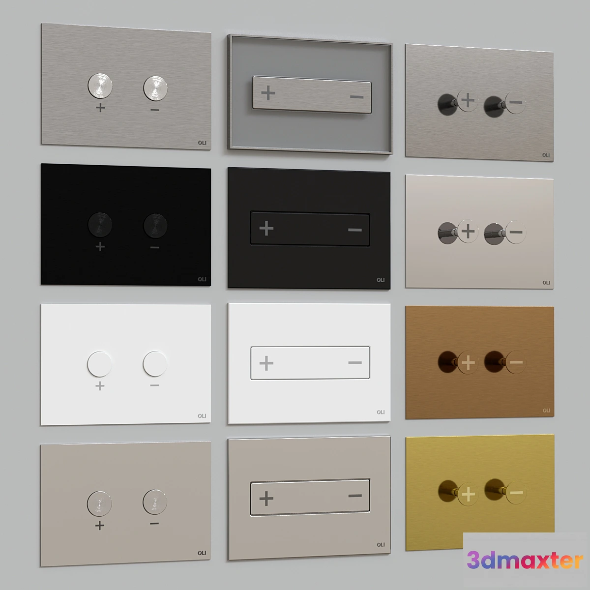 1328274 - OLi Blink Trumpet Oceania flush plates 3D Max