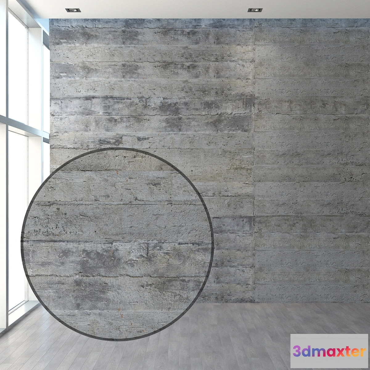 1328730 - Concrete with traces of formwork 3D Max