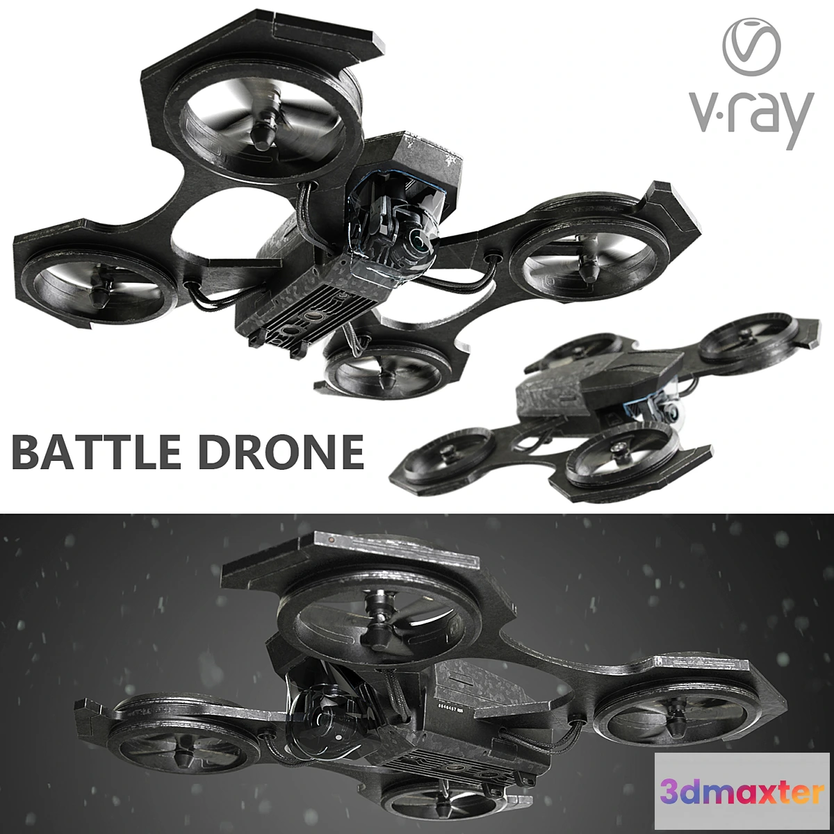 1332802 - Combat drone 3D Max