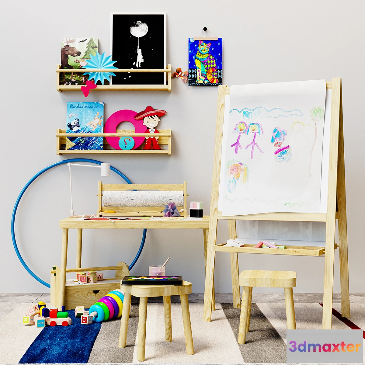 1334261 - Children’s decor easel Ikea - No.4 3D Max