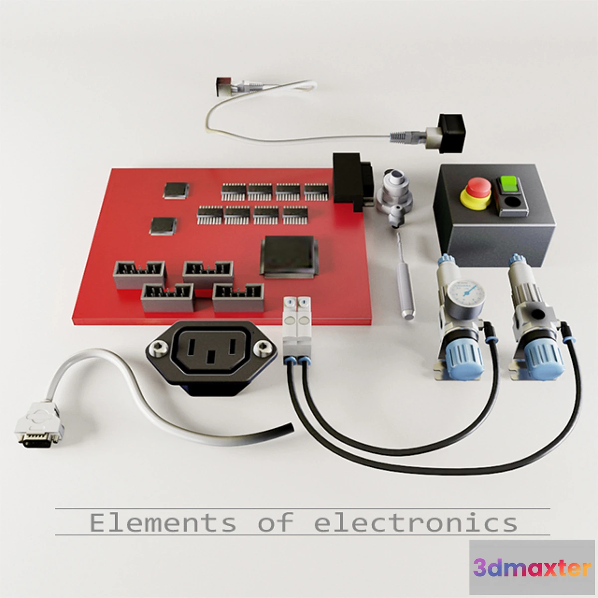 1336830 - Elements of electronics 3D Max