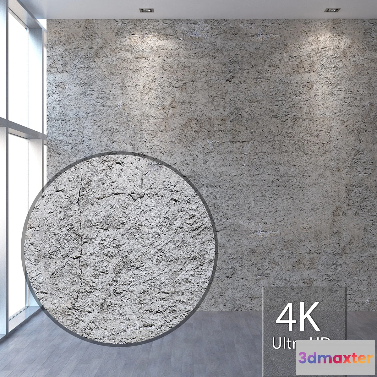 1336919 - Coarse plaster 330 3D Max