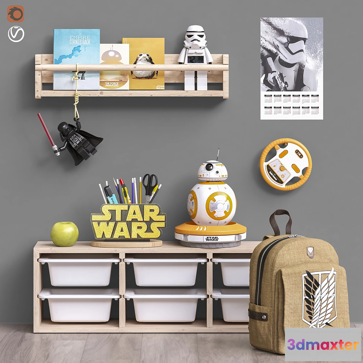 1337271 - Toys and furniture set 50 3D Max