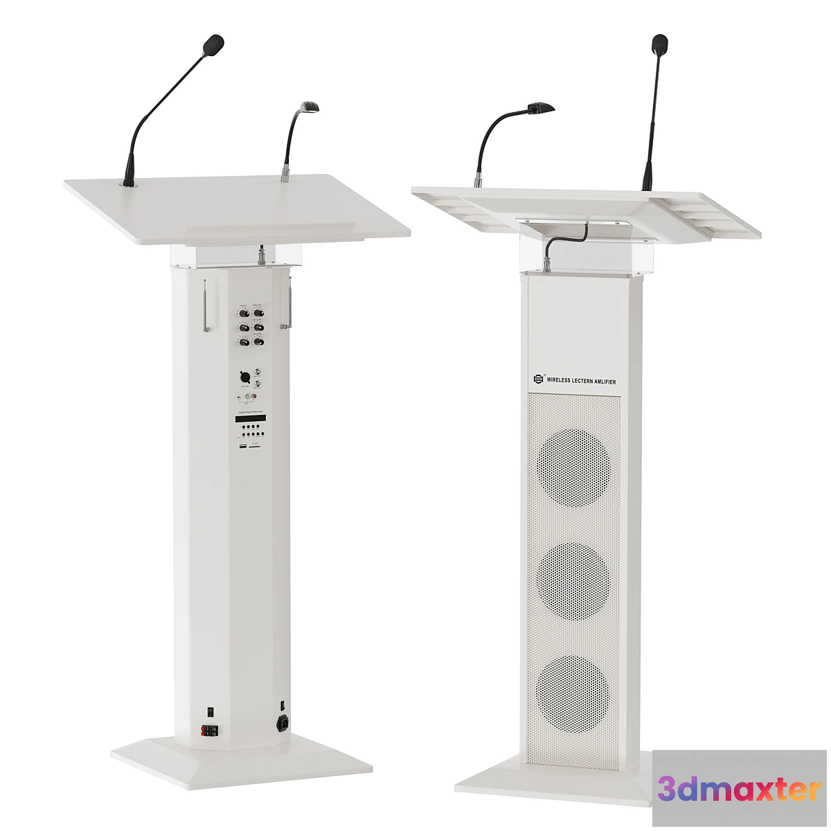 1339084 - lectern amplifier conference tribune microphone stand 3D Max