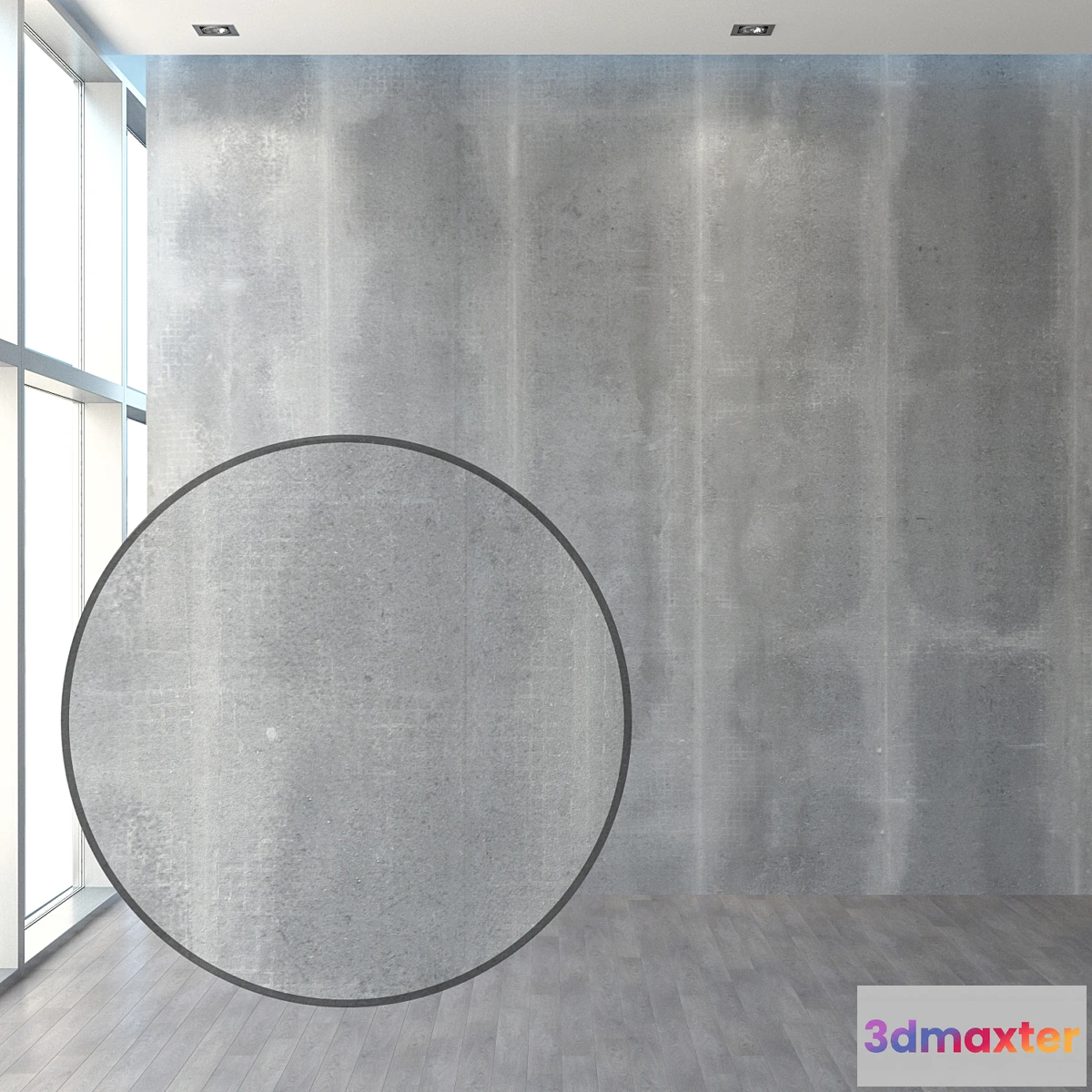 1341611 - Concrete wall with stitched seams 3D Max