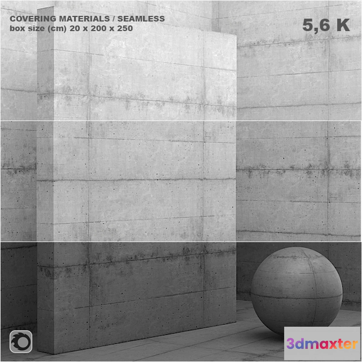 1348740 - Material (seamless) - coating concrete plaster set 50 3D Max