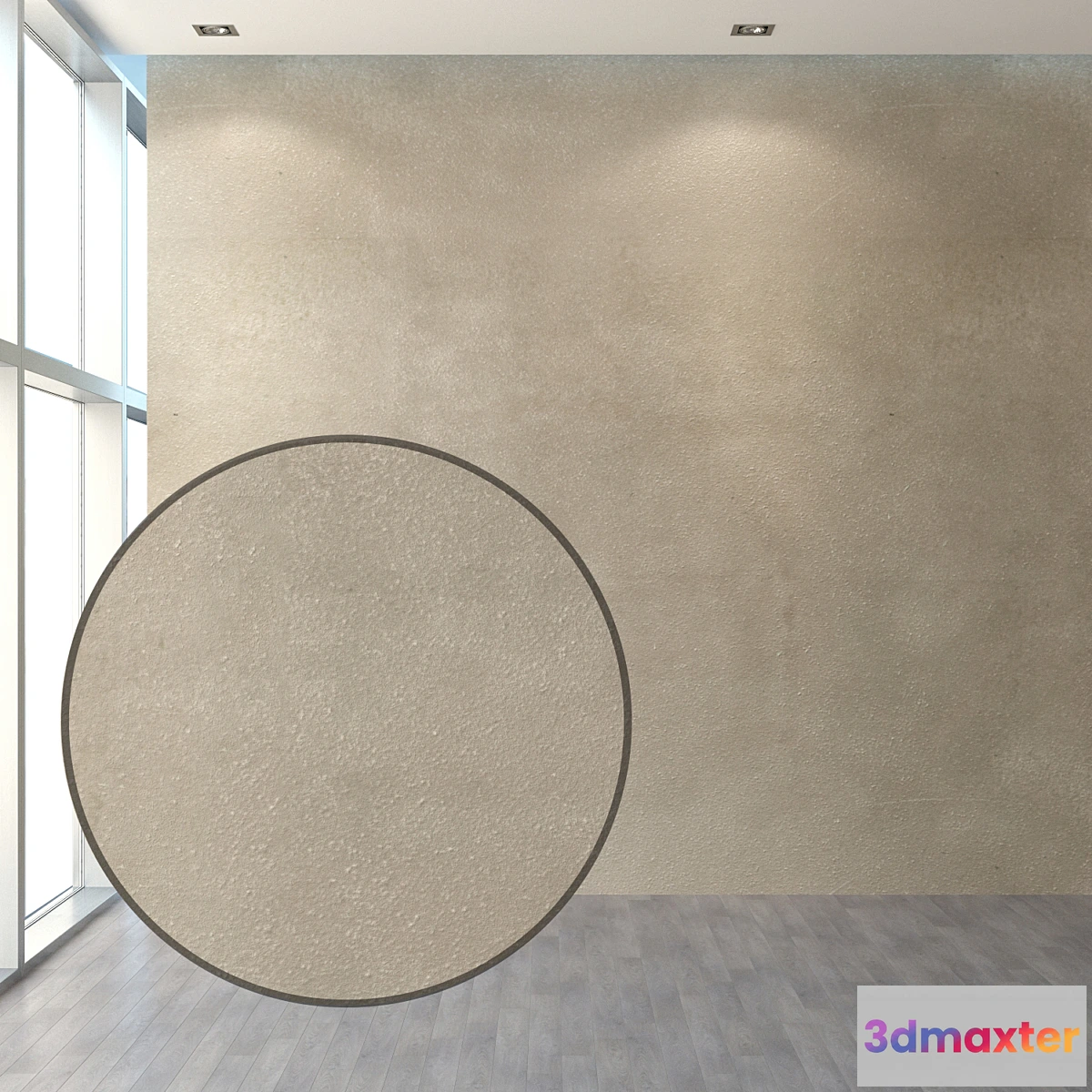 1350261 - Set of plaster in warm tones granular. 3D Max