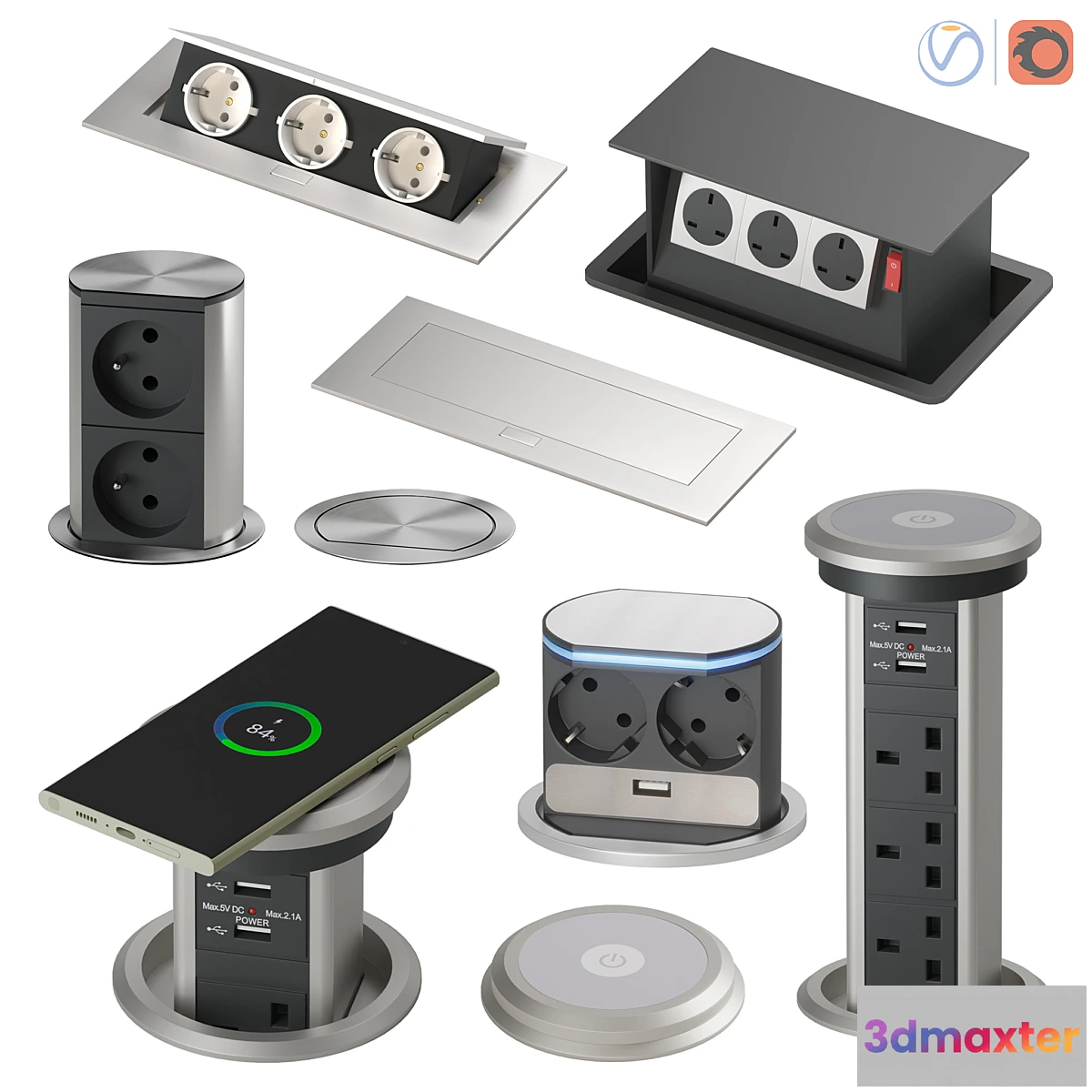1353486 - power plug Vol 05 (Hidden power plug) 3D Max