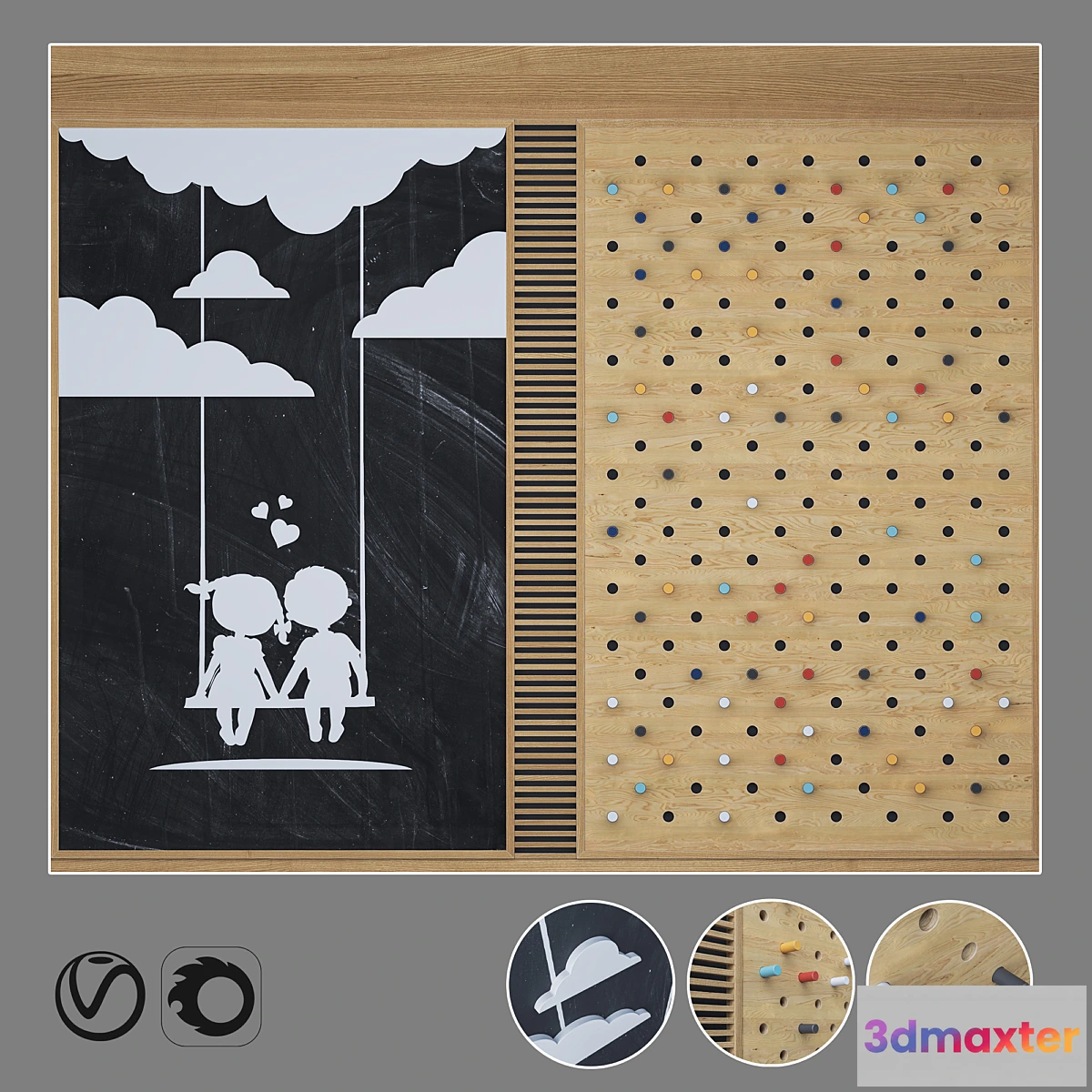 1354511 - Children’s decorative panel 3D Max