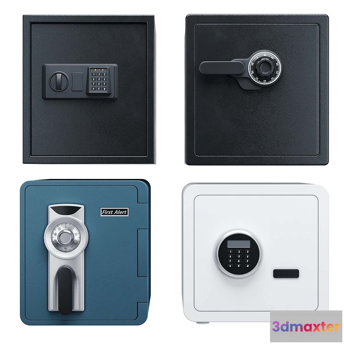 1356699 - Safes (set) 3D Max