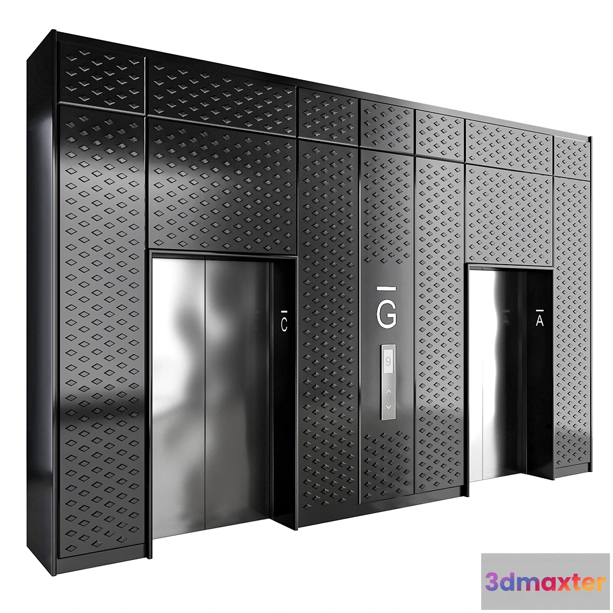 1357061 - Wall panel Elevator 3 - No.2 3D Max