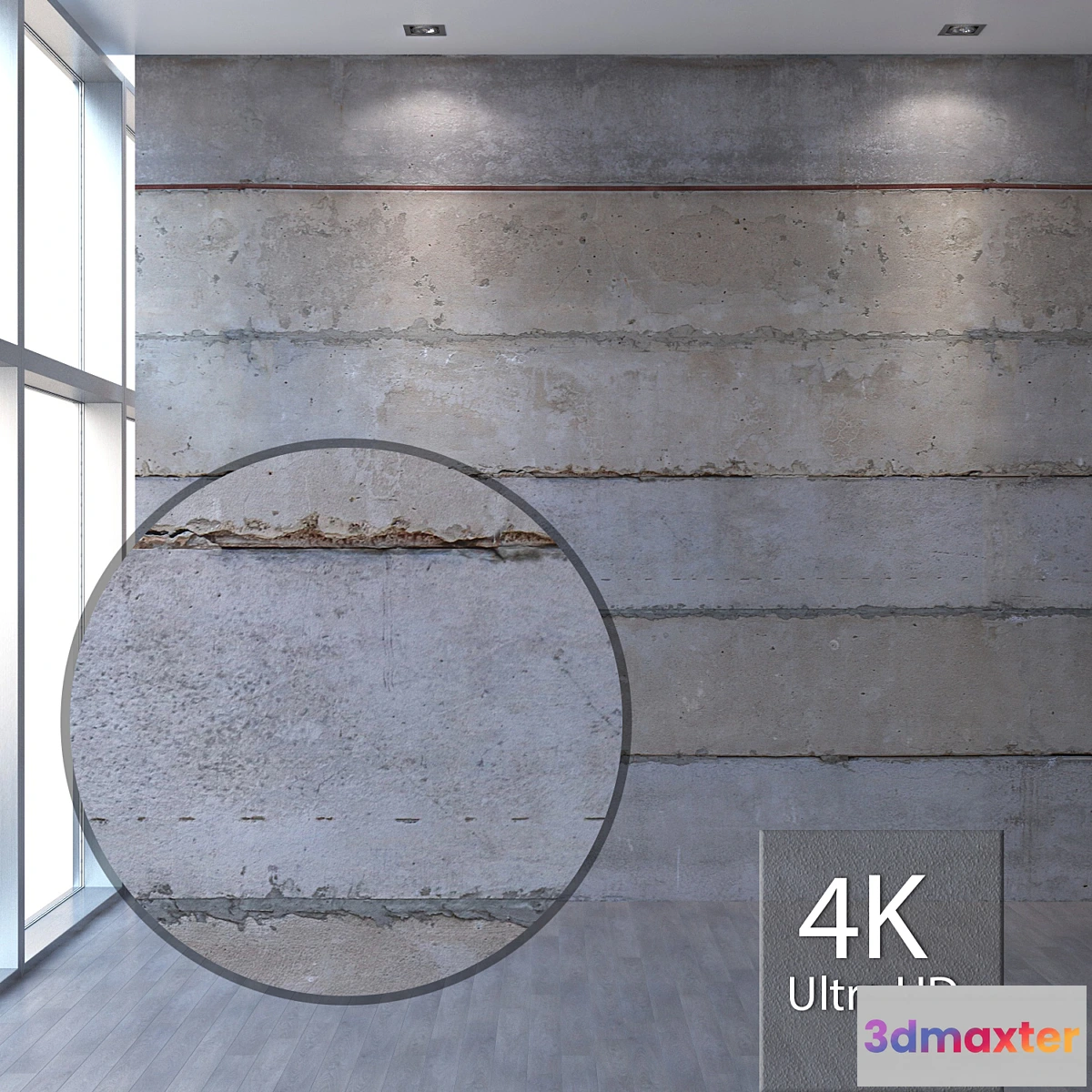 1441732 - Concrete wall 319 3D Max