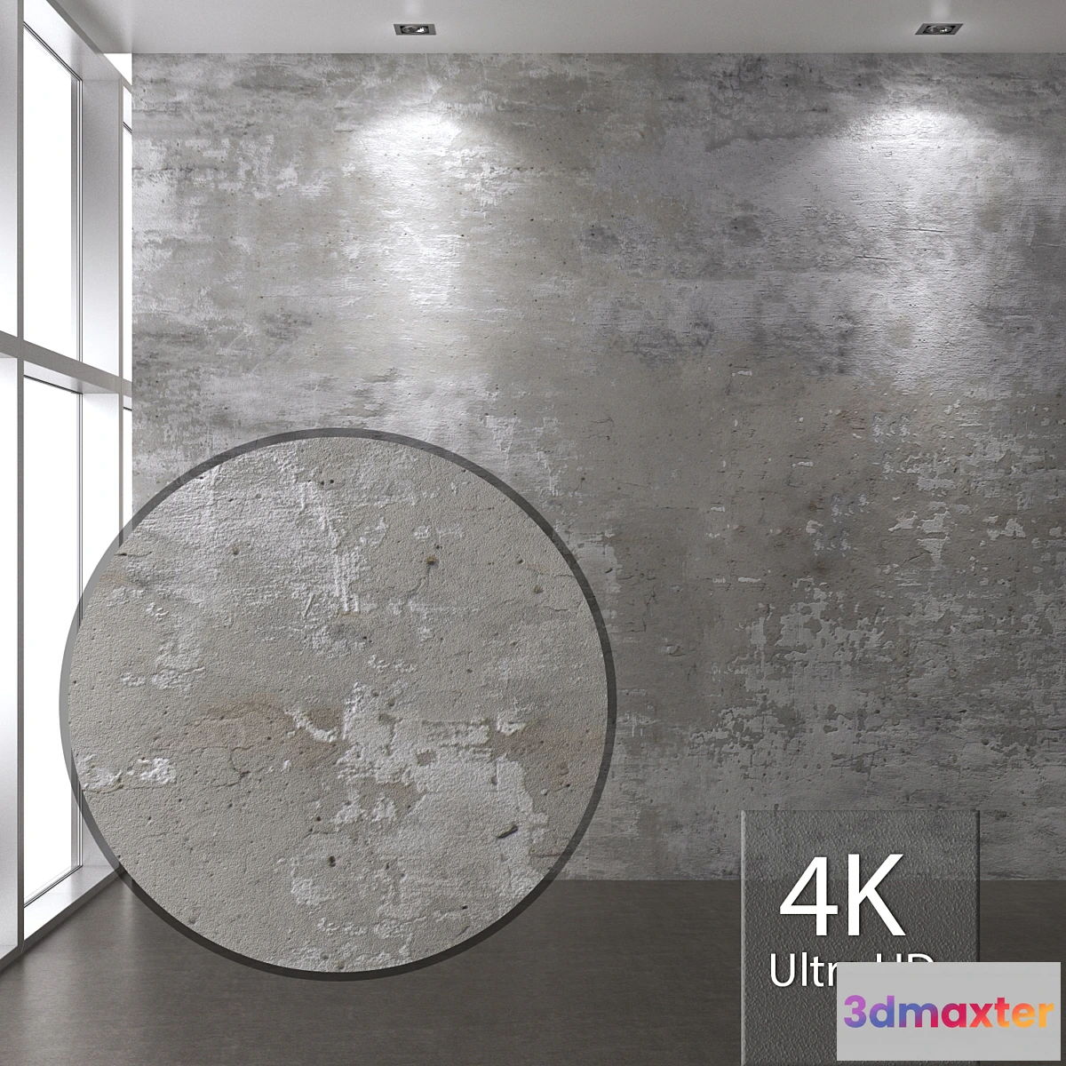 1442876 - Concrete wall 120 3D Max