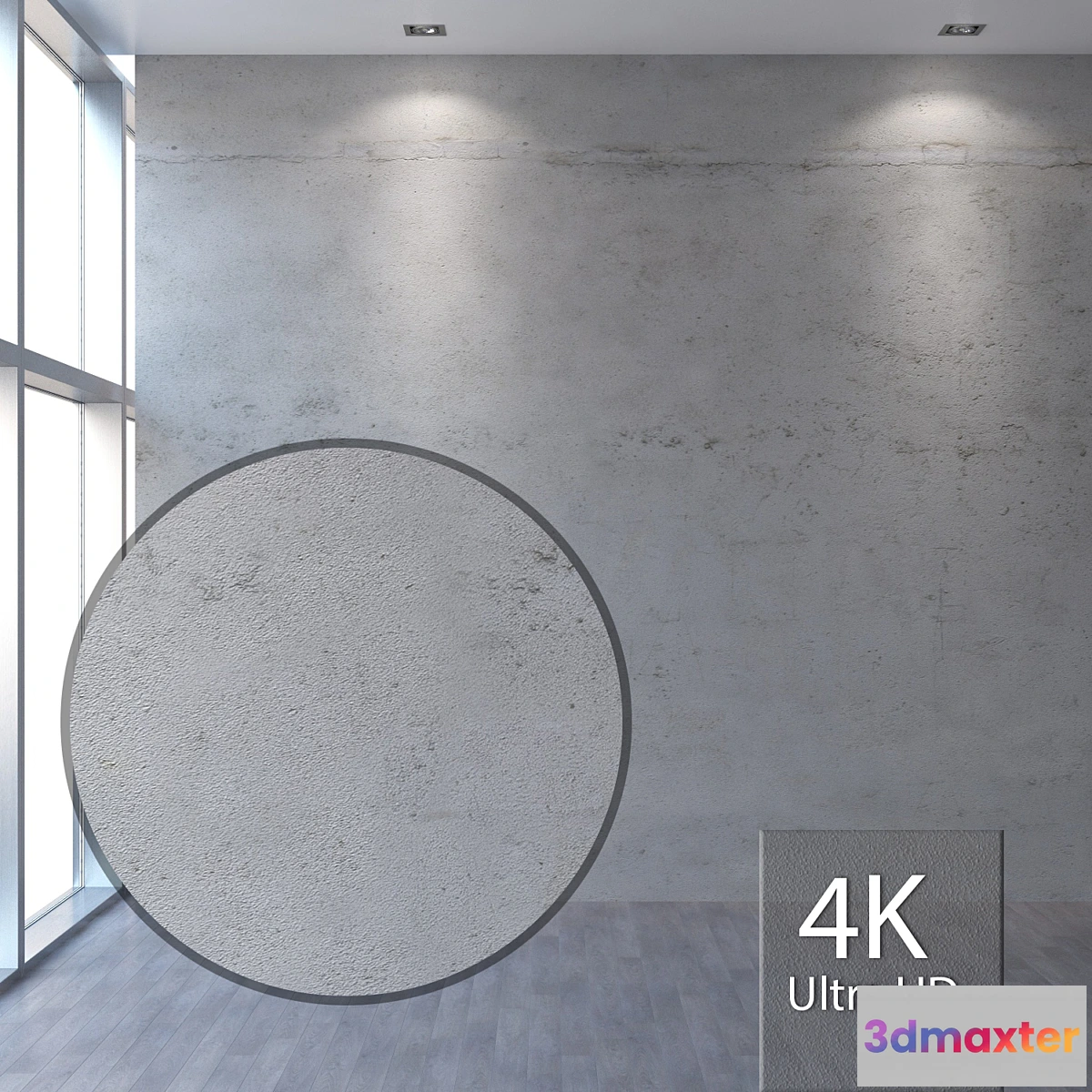 1444234 - Concrete wall 353 3D Max