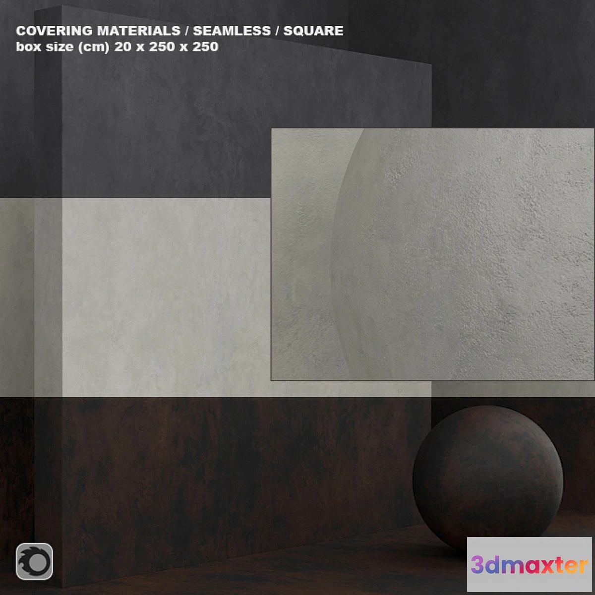 1445482 - Material (seamless) - concrete plaster set 96 3D Max