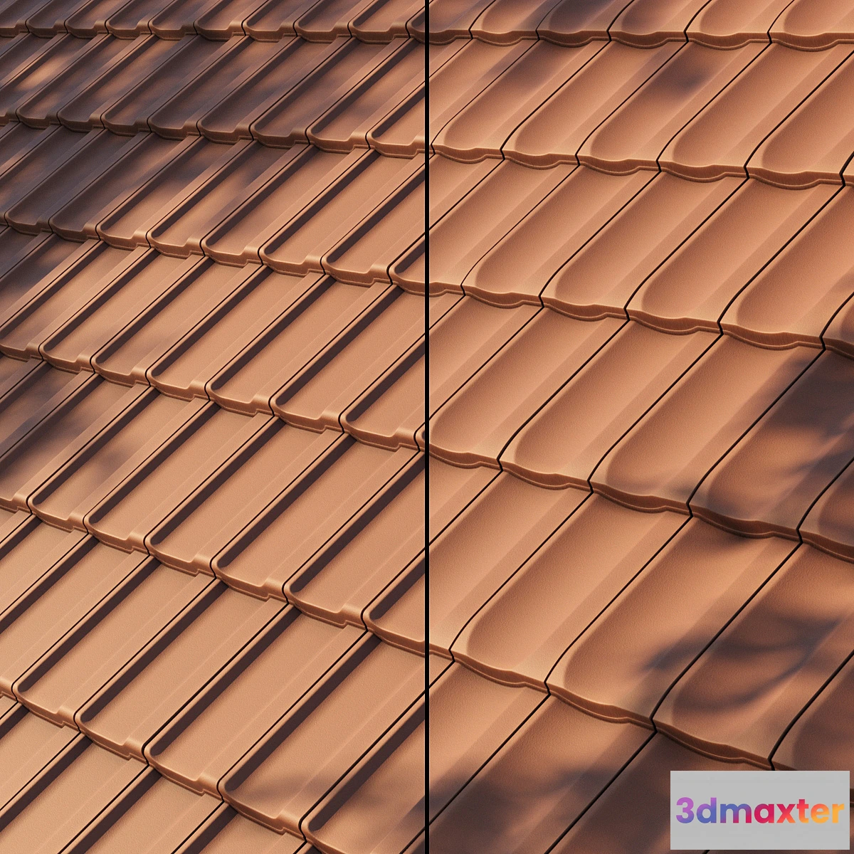 1445794 - Roof Tiles 3D Max