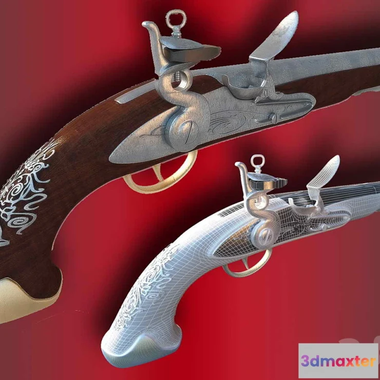 1447076 - Pistol 3D Max