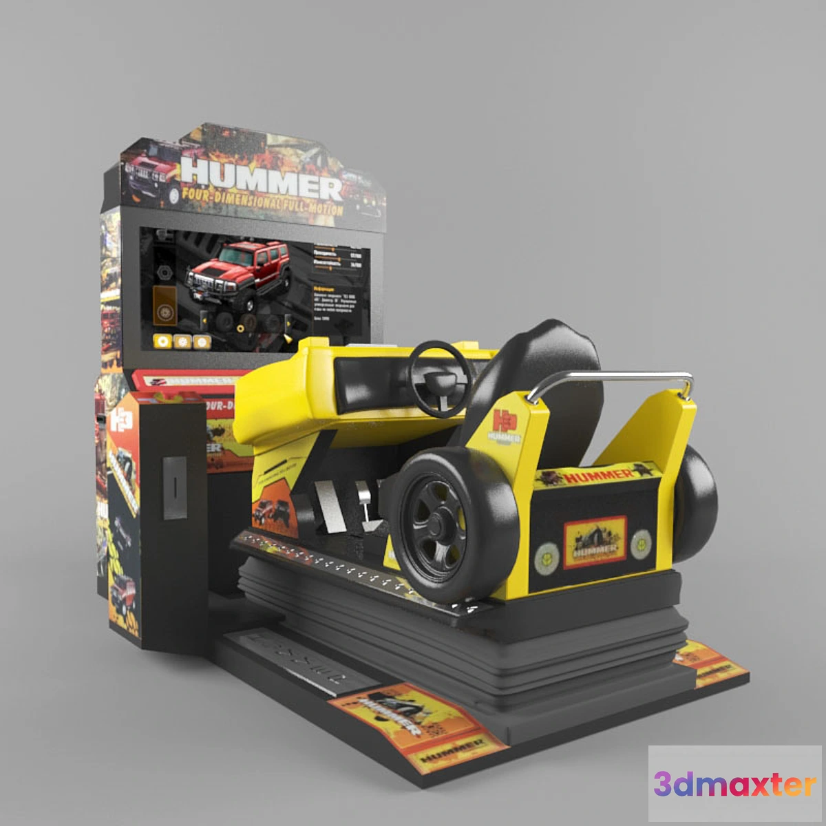 1447312 - video game simulator “HUMMER” 3D Max