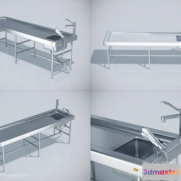 1447380 - Medical table for post-mortems 3D Max