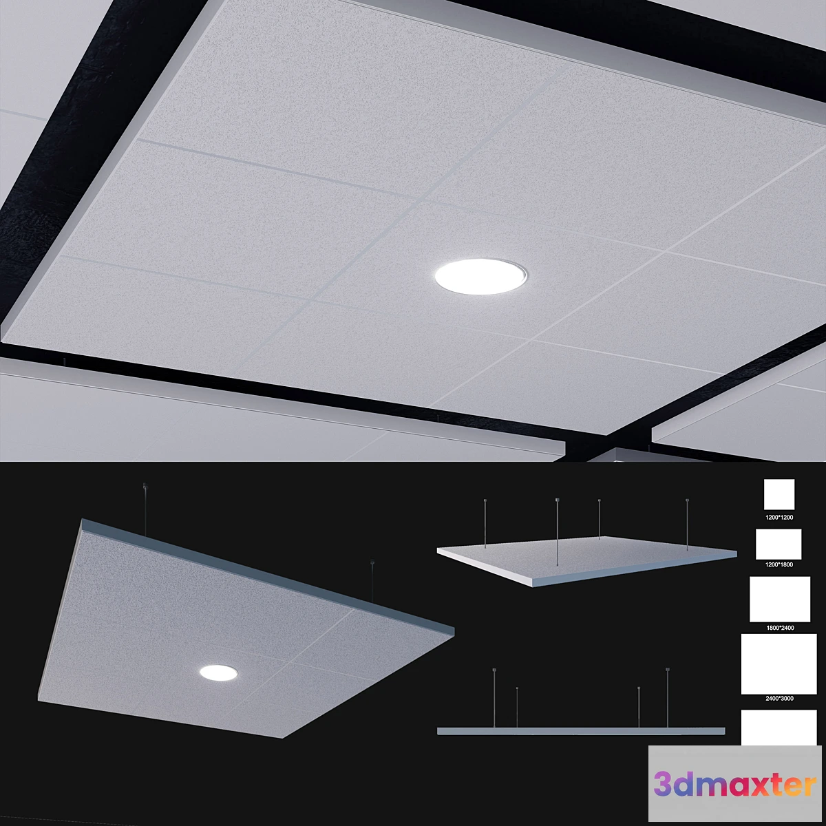 1448280 - Ceiling systems Armstrong Canopy C 3D Max
