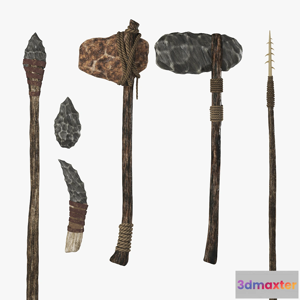 1451090 - Stone Age tools 3D Max
