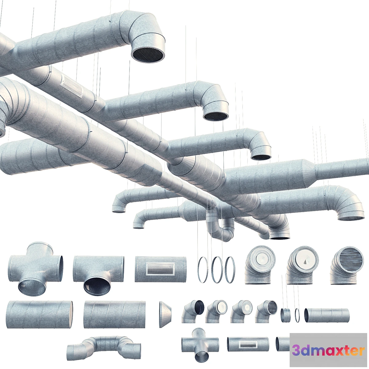 1451136 - Round ventilation system 3D Max