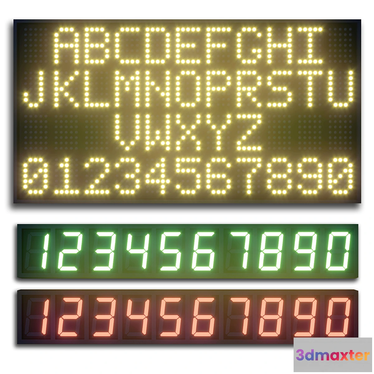1452152 - LED display modules. Set 07 3D Max