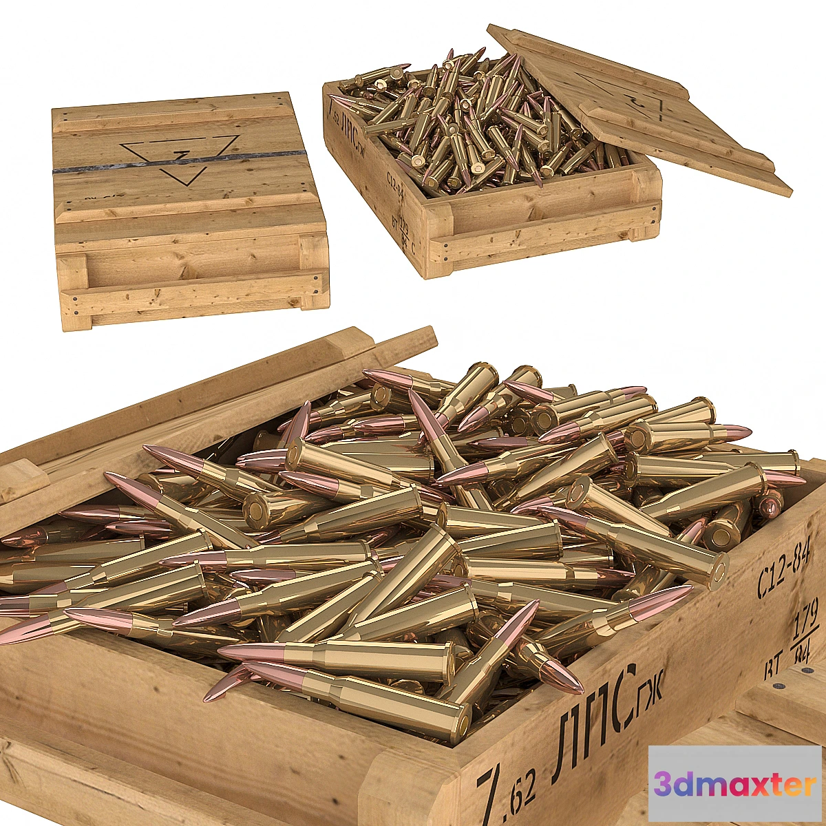 1452682 - Ammo boxes 3D Max