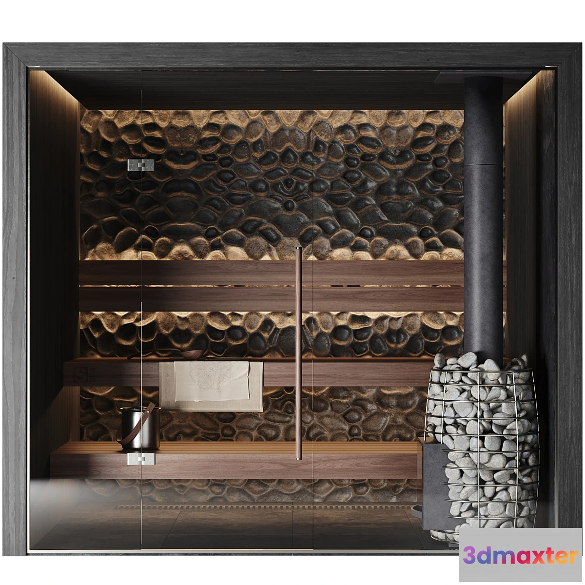 1452816 - Home sauna 3D Max