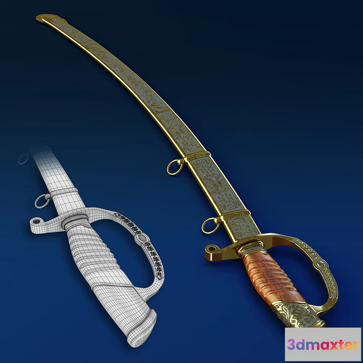 1452896 - Sabre officer 3D Max