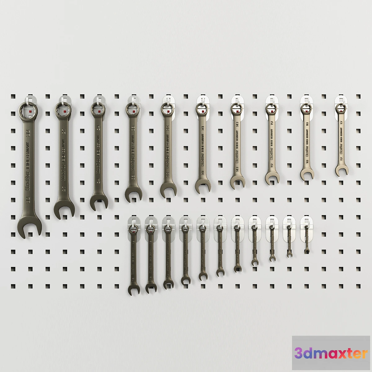 1453338 - Set of spanners 3D Max