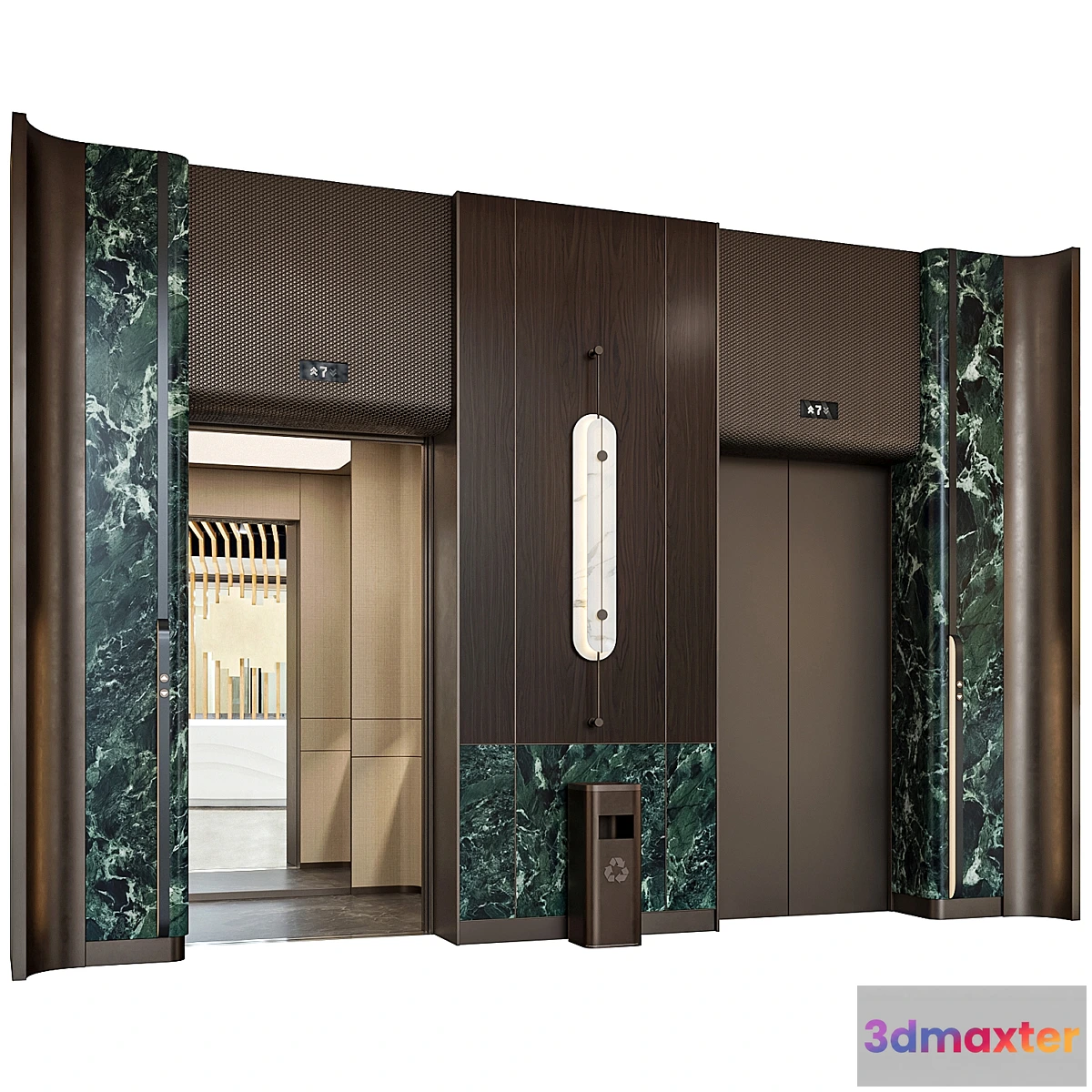 1453546 - Elevator Lobby Design 21 3D Max
