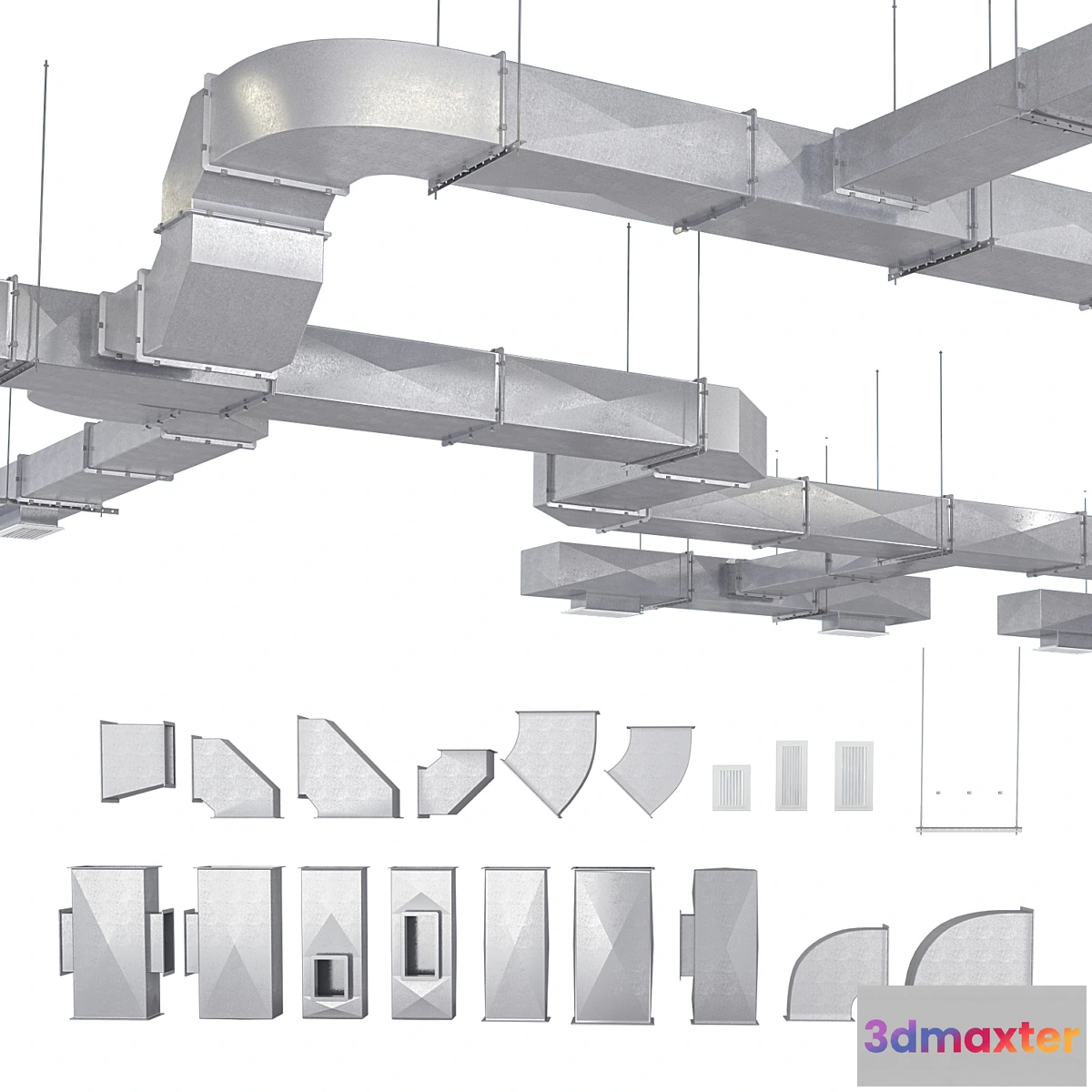1453992 - Ventilation system 3D Max