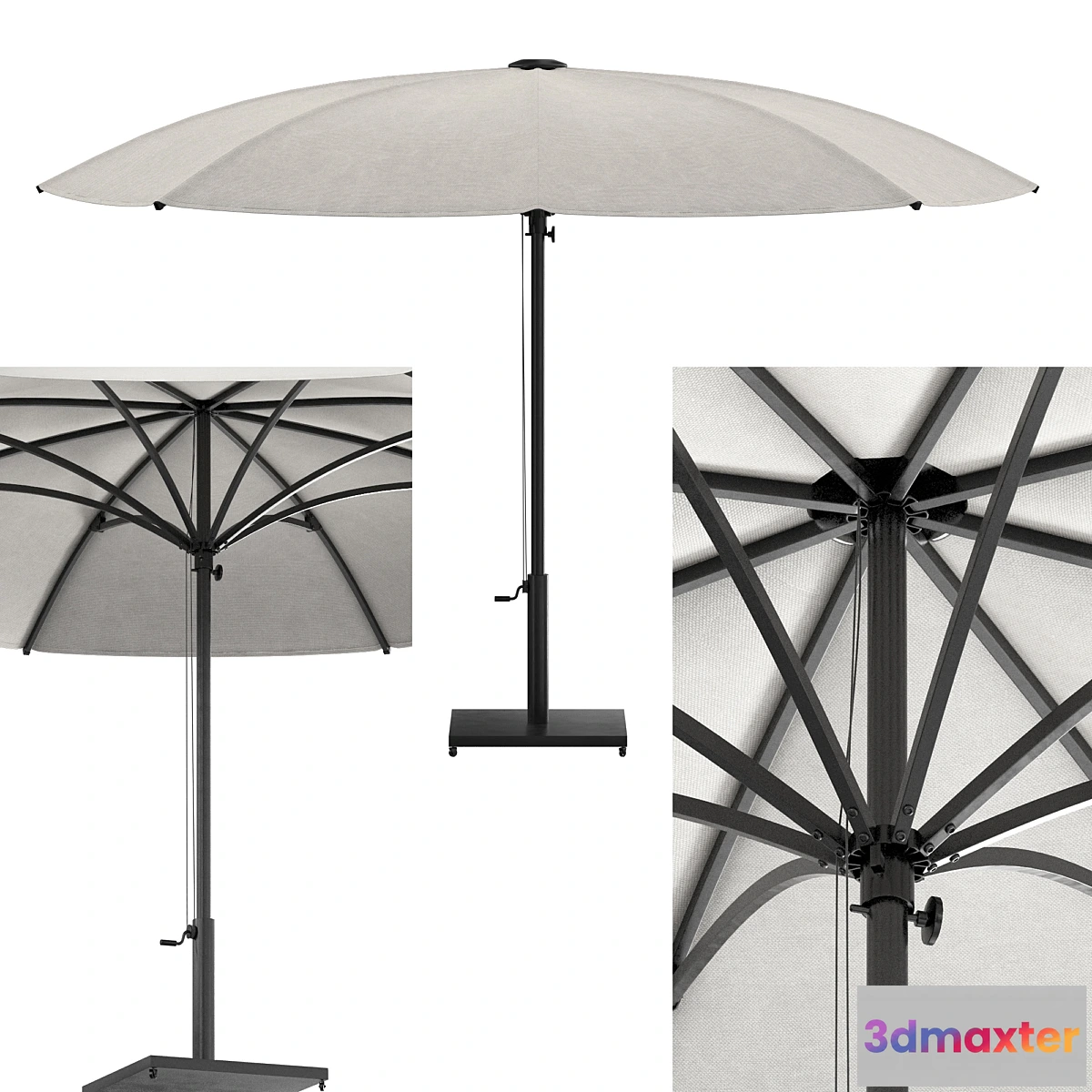 1455036 - bay umbrella 3D Max