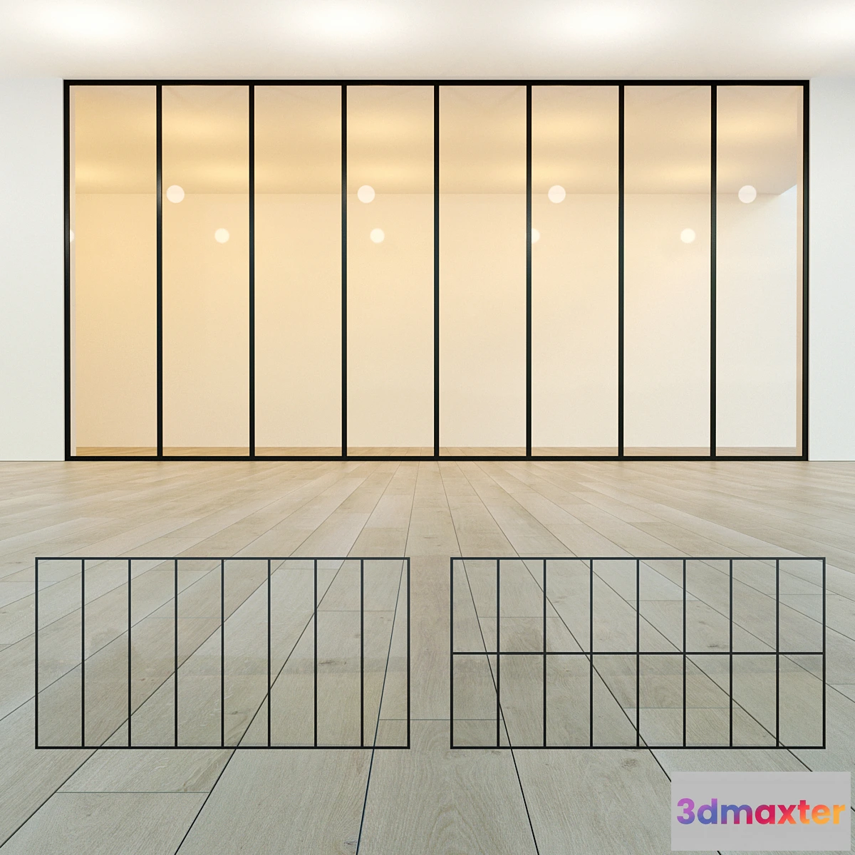 1455142 - Glass partition 18 3D Max