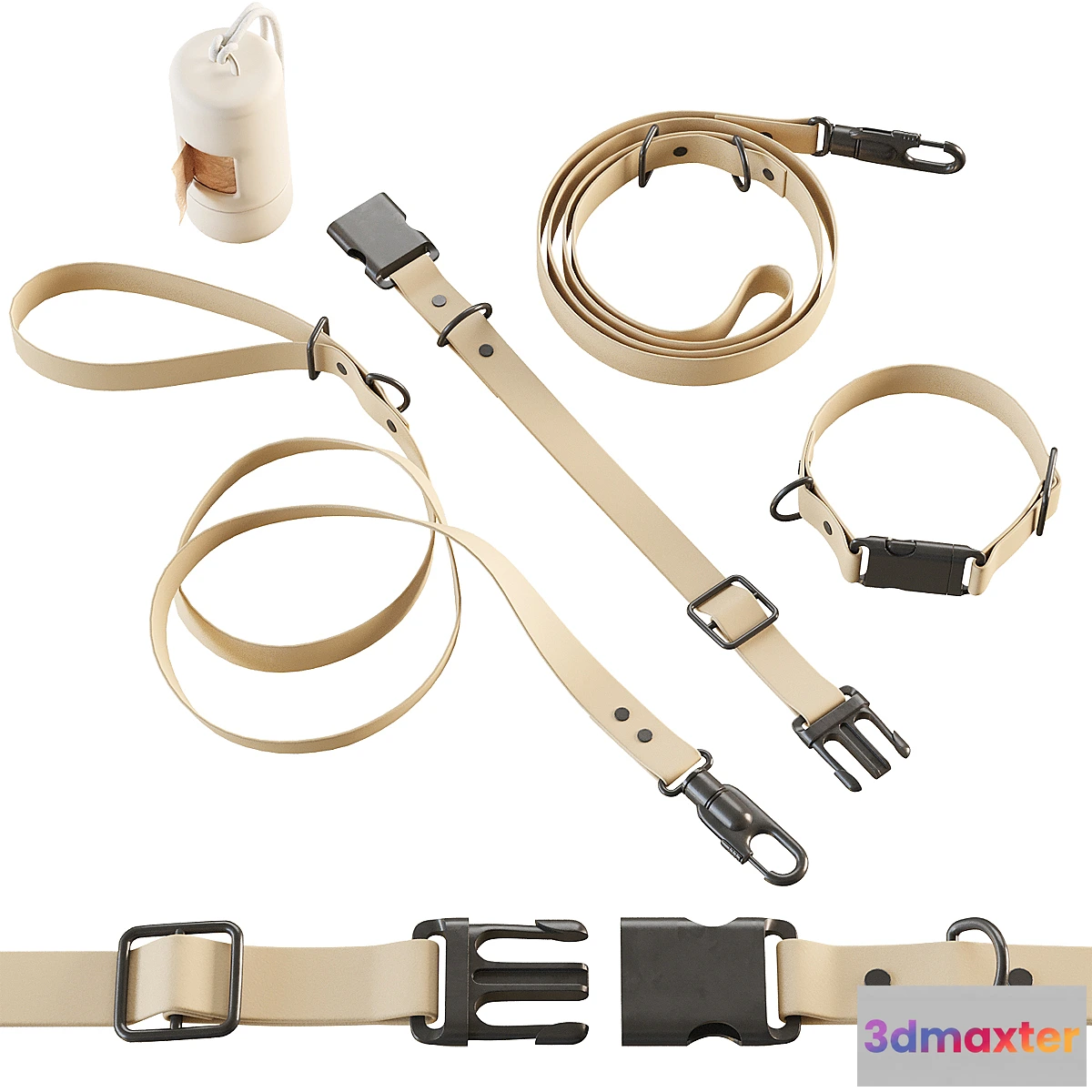 1455150 - Collar and leash for dogs ammunition 3D Max